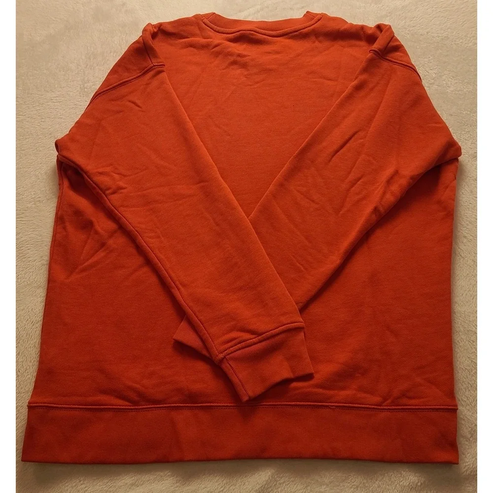Adidas Originals Trefoil Crewneck Sweatshirt Orange‎ White Logo Men's Medium